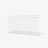 Henley Balustrade Panel - contemporary steel balustrade with clean vertical lines and rectangular top detailing, powder-coated finish, Australian-made balcony, staircase and deck railing by Mason & Dean.