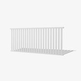 Pearl White Hamilton Hampton style panel, custom built from Australian made steel or use as both a fence panel and balustrade panel, designed for durability, elegance, and nationwide delivery.