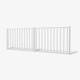 Mason & Dean Austin double driveway gate featuring clean vertical steel bars in a modern minimalist design, offering a secure and stylish entrance for contemporary homes and properties.