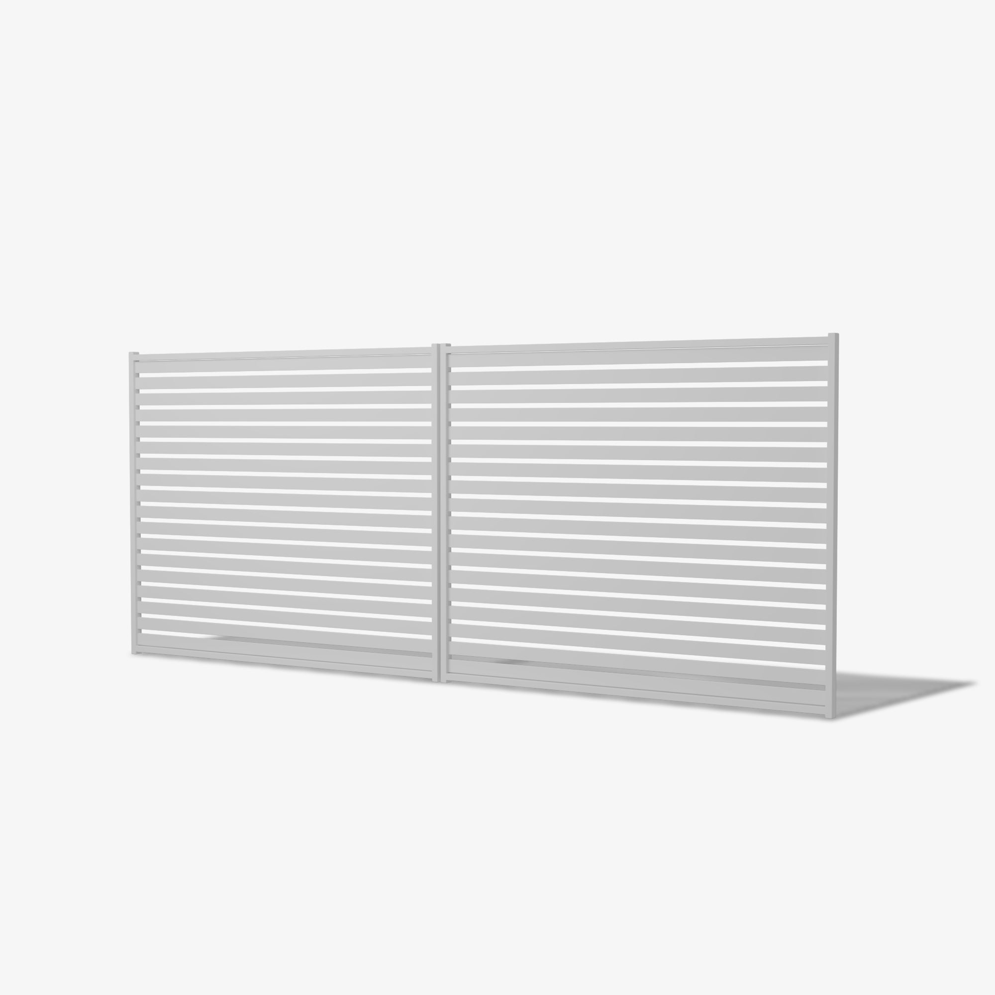 Mason & Dean Hastings double driveway gate, featuring a modern horizontal slat design, offering privacy, strength, and contemporary style for residential and commercial properties.