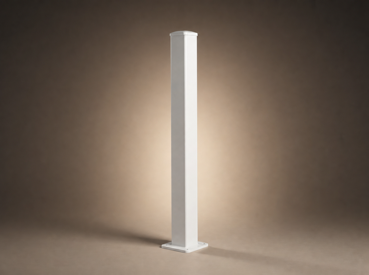 100mm x 100mm x 3mm Steel Post with Base Plate