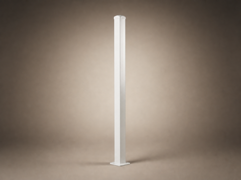 50mm x 50mm x 1.6mm Steel Post with Base Plate