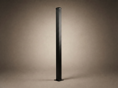 50mm x 50mm x 1.6mm Steel Post with Base Plate
