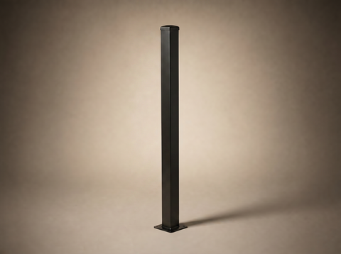 65mm x 65mm x 1.6mm Steel Post with Base Plate