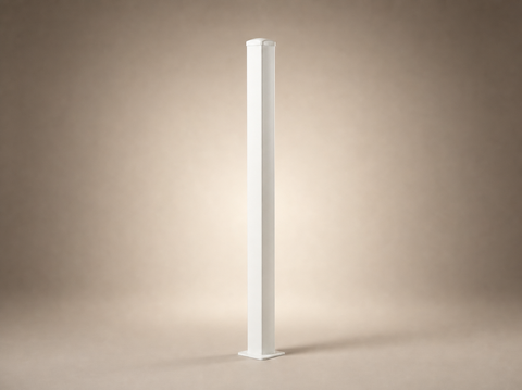 75mm x 75mm x 2mm Steel Post with Base Plate