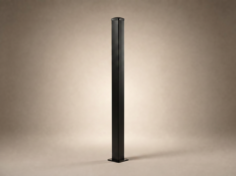 75mm x 75mm x 2mm Steel Post with Base Plate