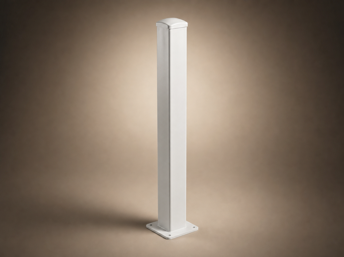 90mm x 90mm x 2mm Steel Post with Base Plate
