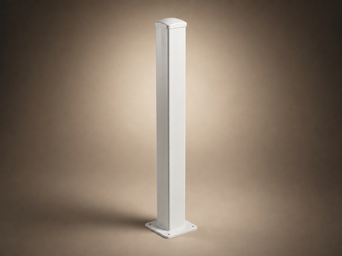 90mm x 90mm x 2mm Steel Post For Wall Mounting