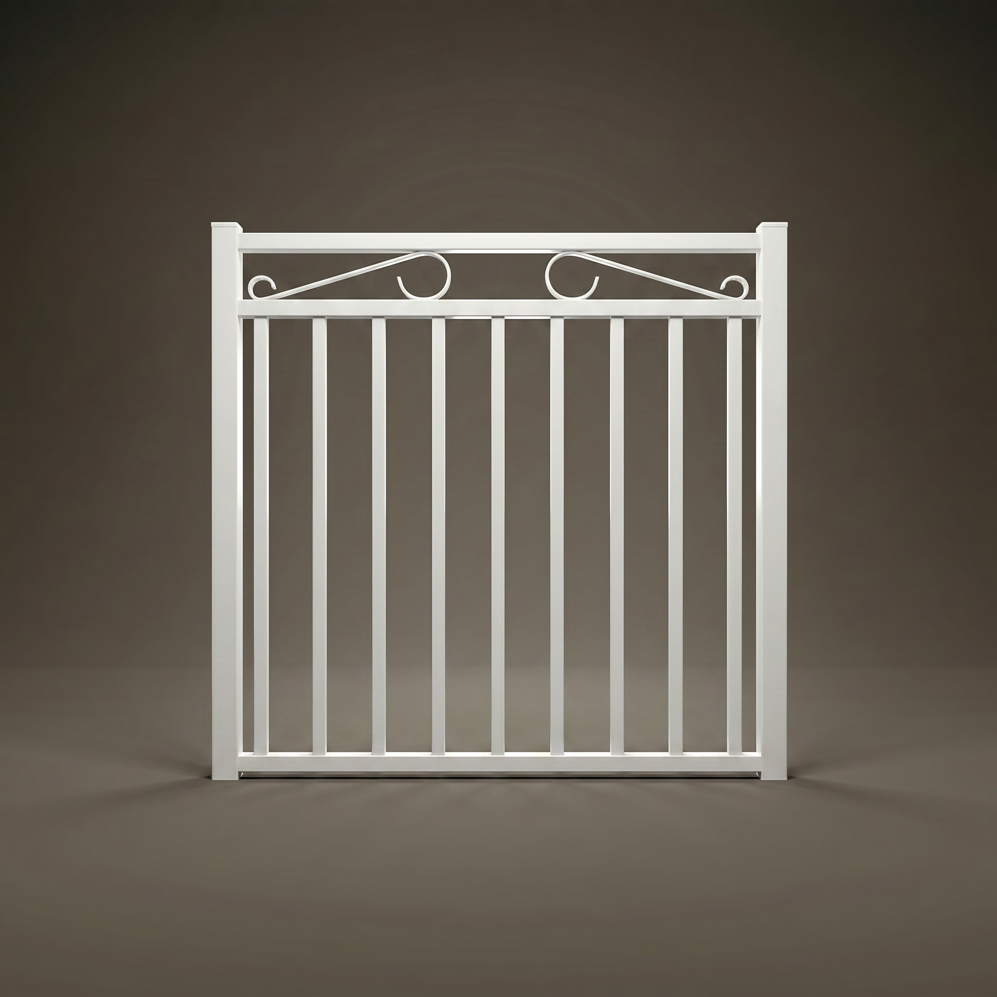 Belmont custom steel single driveway gate in Pearl White — Australian-made architectural design with 10-year warranty by Mason & Dean