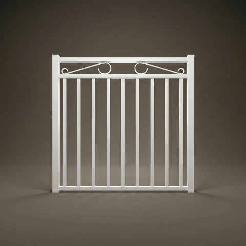Belmont custom steel single driveway gate in Pearl White — Australian-made architectural design with 10-year warranty by Mason & Dean
