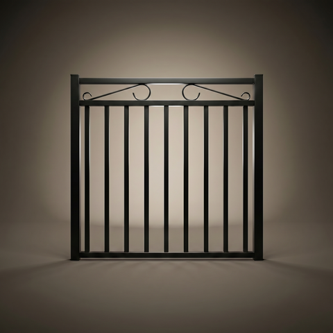 Belmont custom steel single driveway gate in Satin Black — Australian-made architectural design with 10-year warranty by Mason & Dean