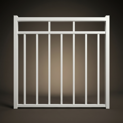 Monroe custom steel single driveway gate in Pearl White — modern architectural design with 10-year warranty by Mason & Dean