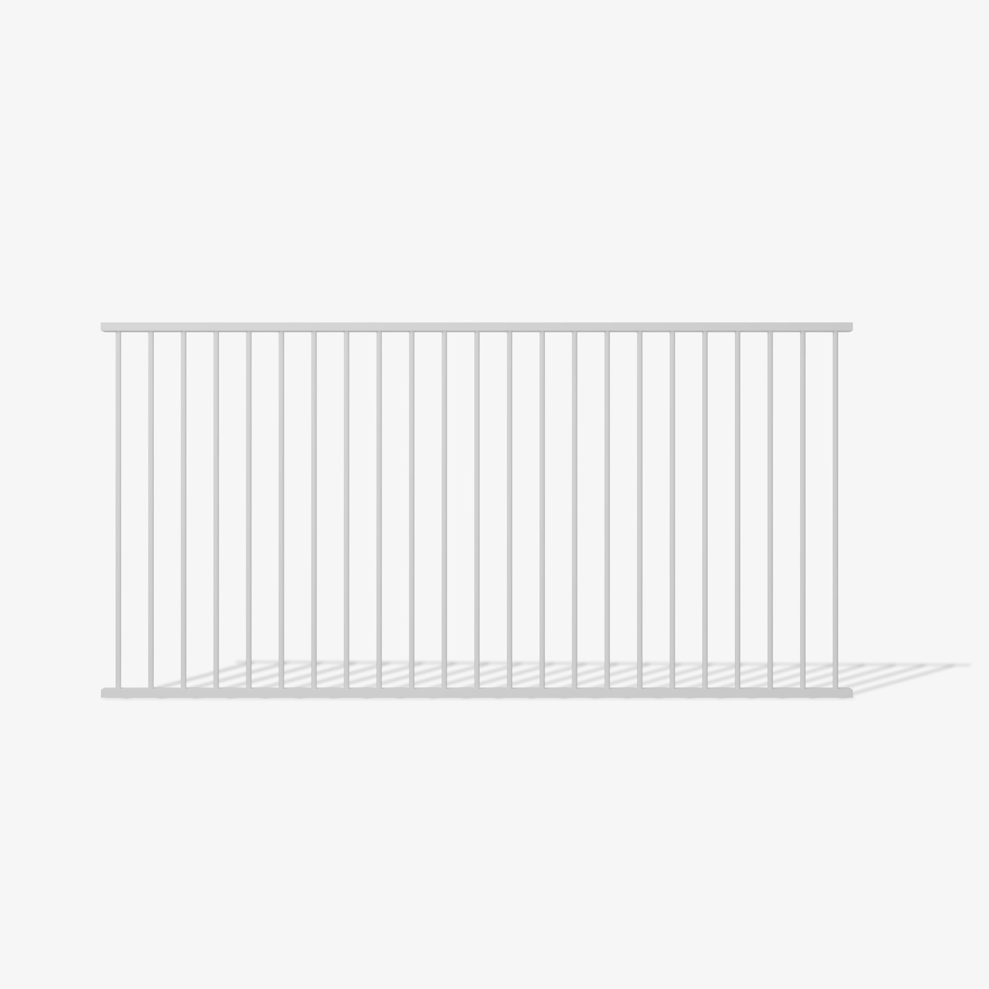 Oakley steel fence panel by Mason & Dean, clean vertical bar steel fencing with minimalist design, high-quality Australian-made boundary panel for residential and commercial properties.