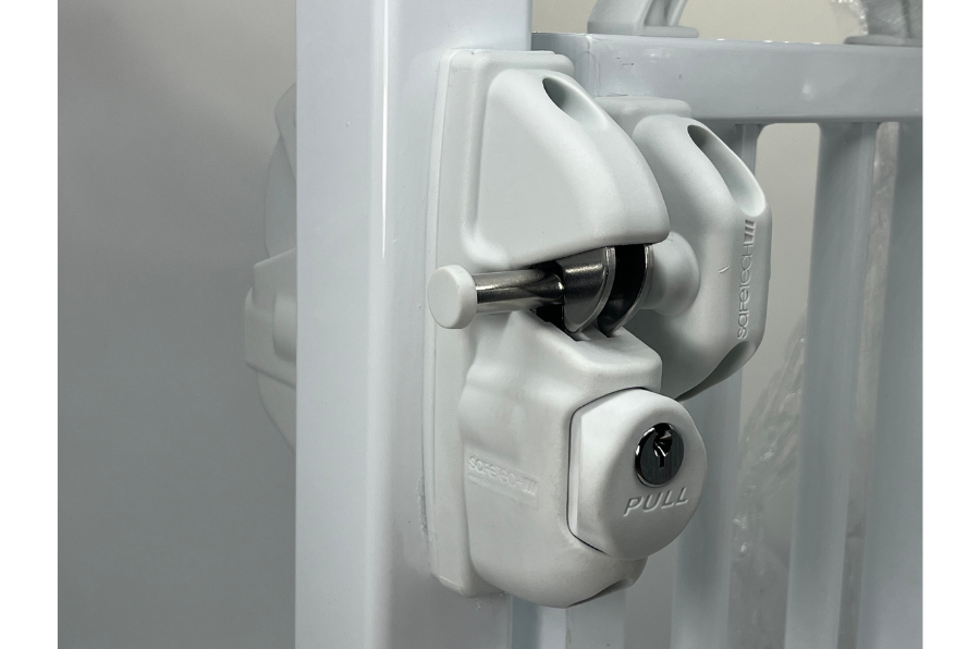 White Safetech Lock