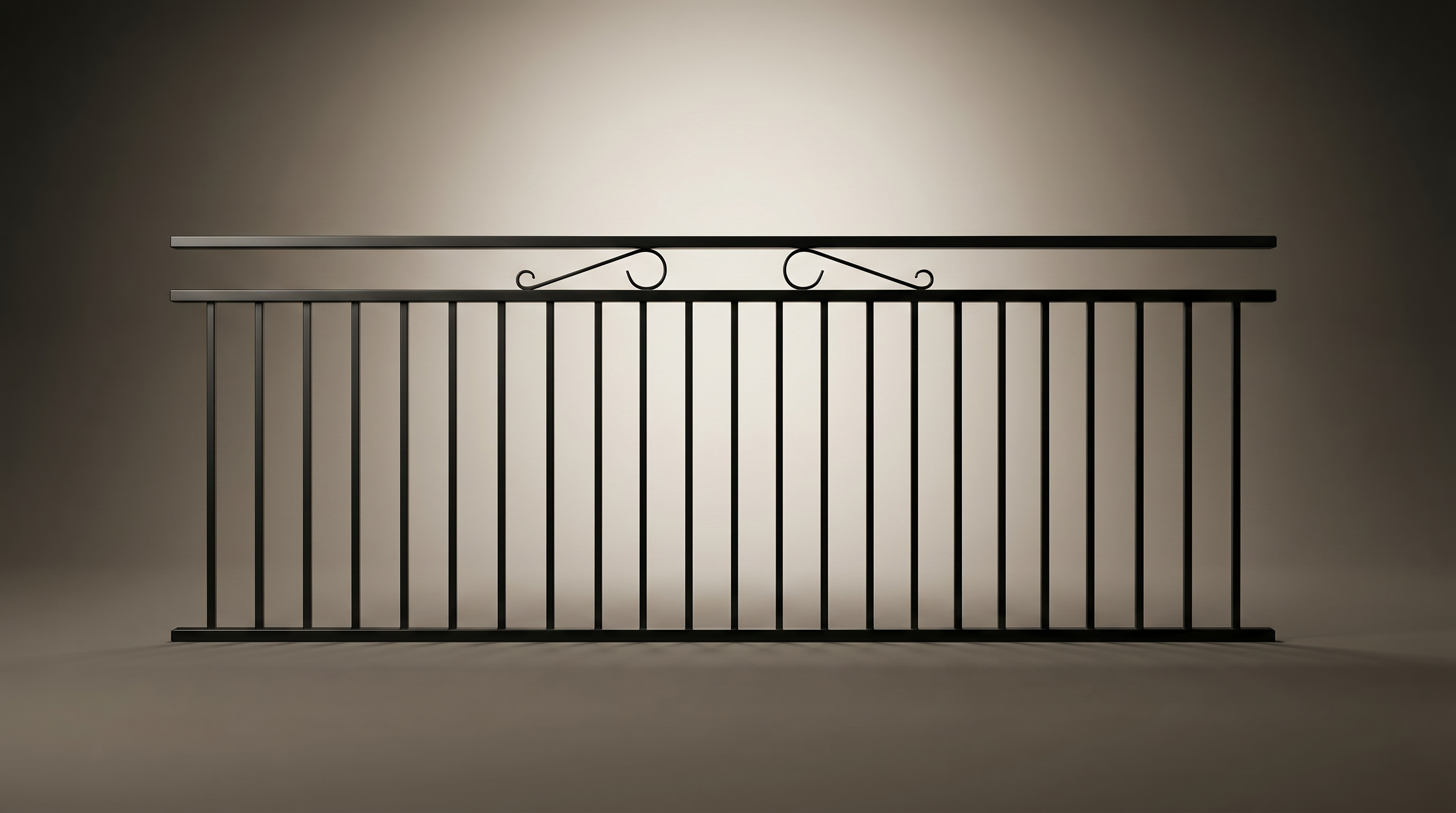 Belmont custom steel balustrade panel in Satin Black — Australian-made architectural design with 10-year warranty by Mason & Dean