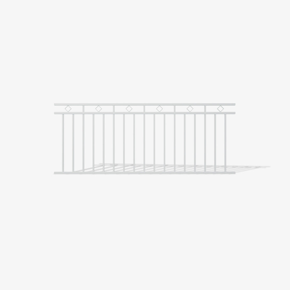 Pearl White Premium Bronte steel fence panel, custom manufactured for modern and secure fencing, delivered Australian-wide.