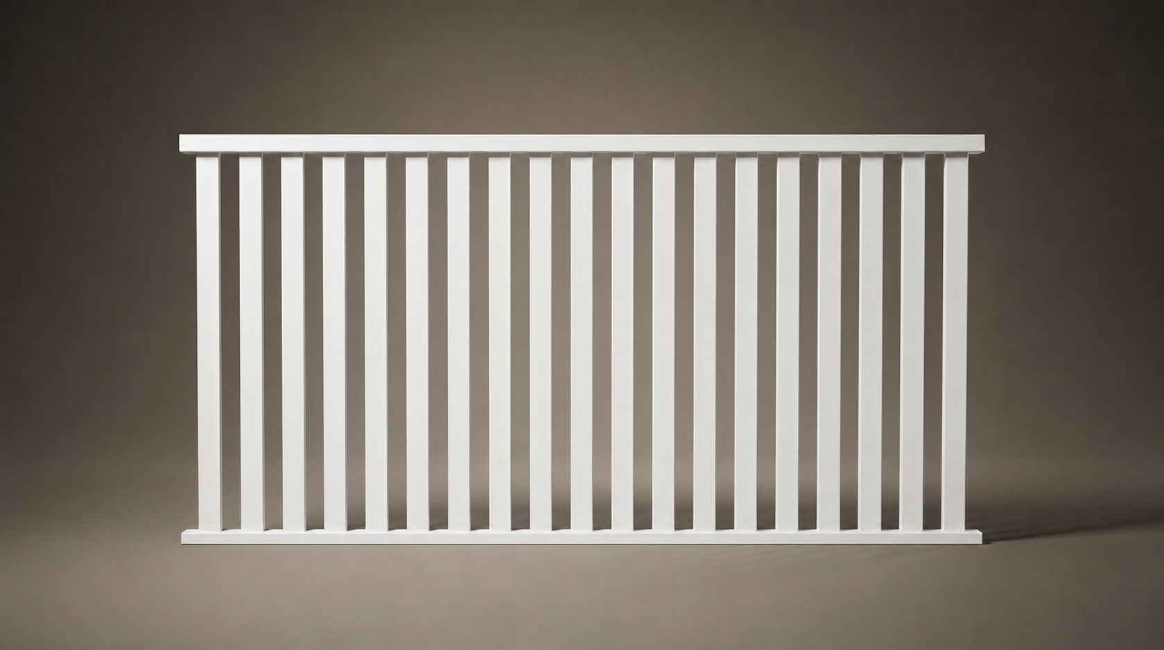 Hamilton Hamptons steel balustrade panel in Pearl White — coastal design, Australian-made with 10-year warranty by Mason & Dean