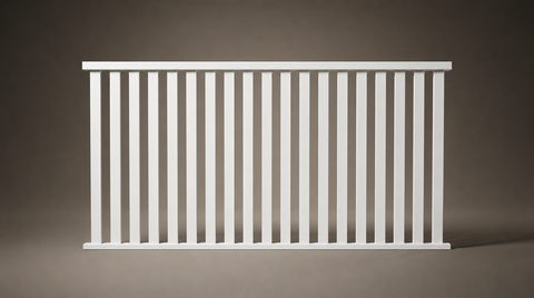 Hamilton Hamptons steel balustrade panel in Pearl White — coastal design, Australian-made with 10-year warranty by Mason & Dean