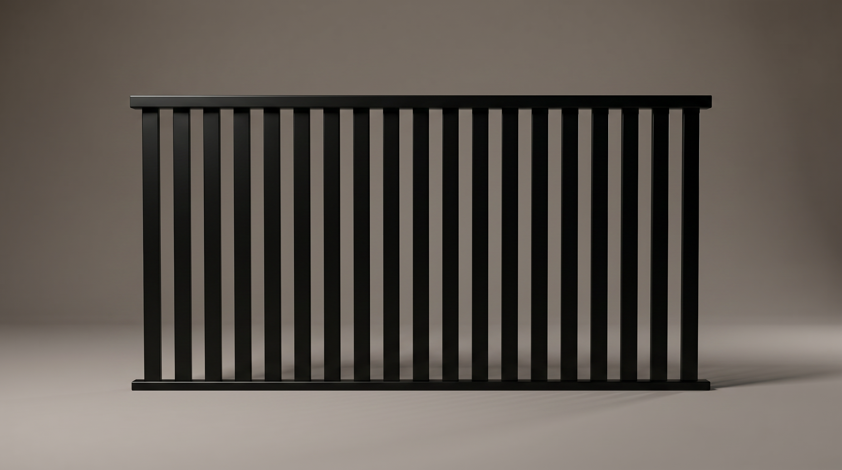 Hamilton Hamptons steel balustrade panel in Satin Black — coastal design, Australian-made with 10-year warranty by Mason & Dean