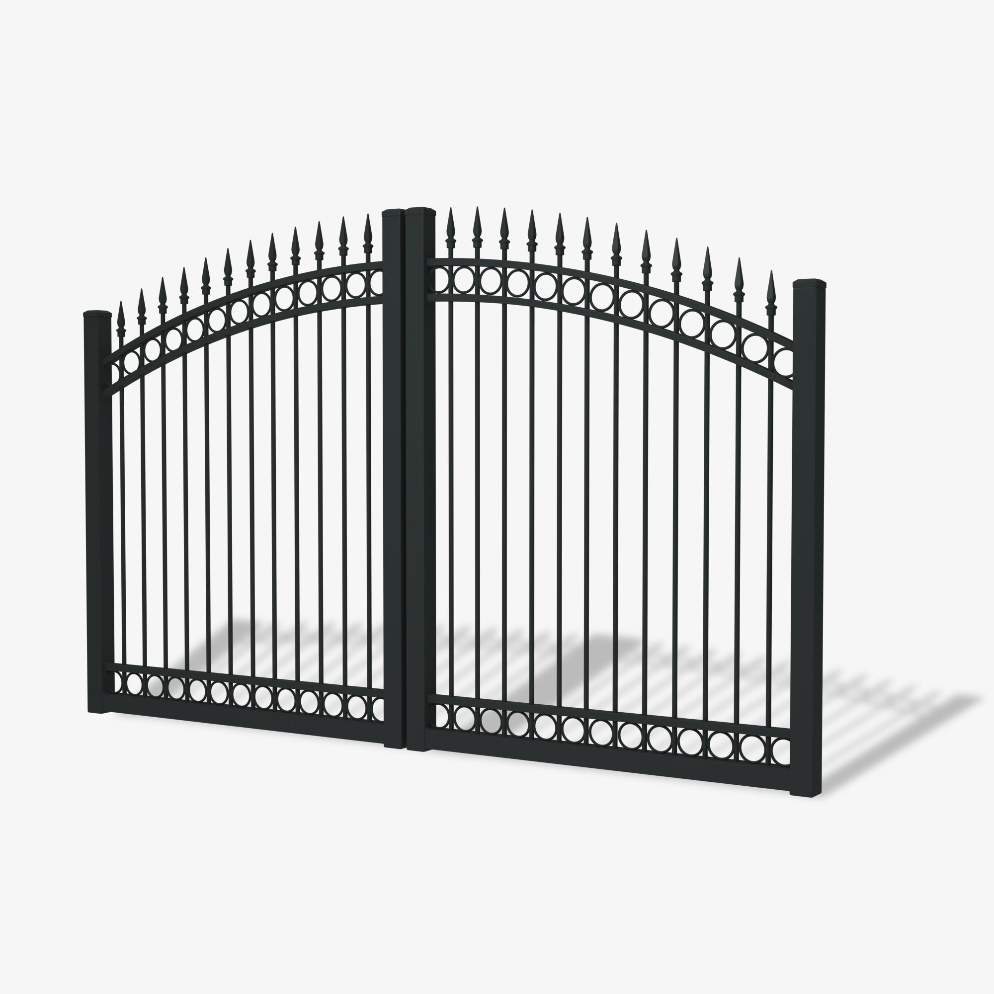 Mason & Dean Ashgrove double driveway gate crafted from premium Australian steel with a durable powder-coated finish, combining classic design with modern strength and security.