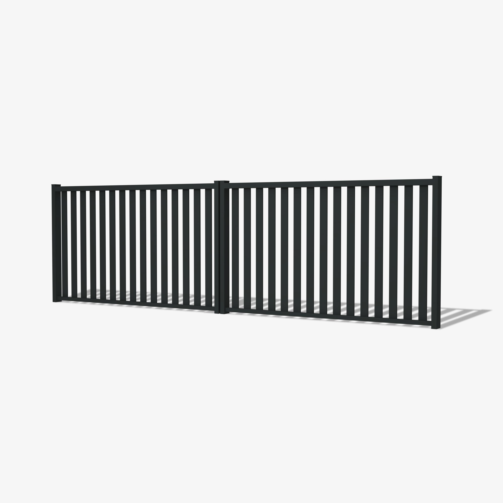 Mason & Dean Hamilton double driveway gates crafted from high-grade Australian steel with a durable powder-coated, low maintenance, and refined Hamptons character.