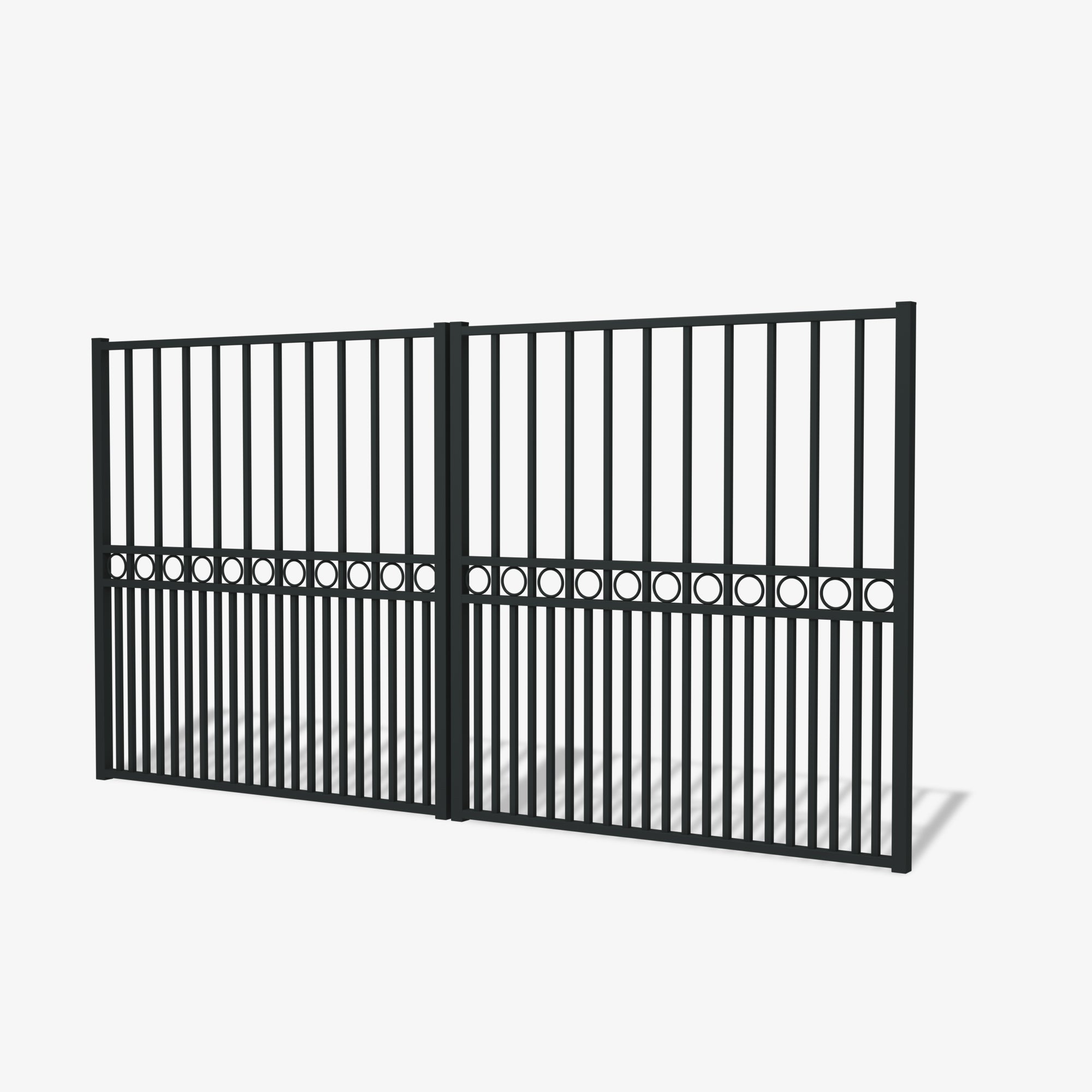 Mason & Dean Sterling double gate crafted from premium Australian steel, combining traditional design with modern durability and a refined powder-coated finish.