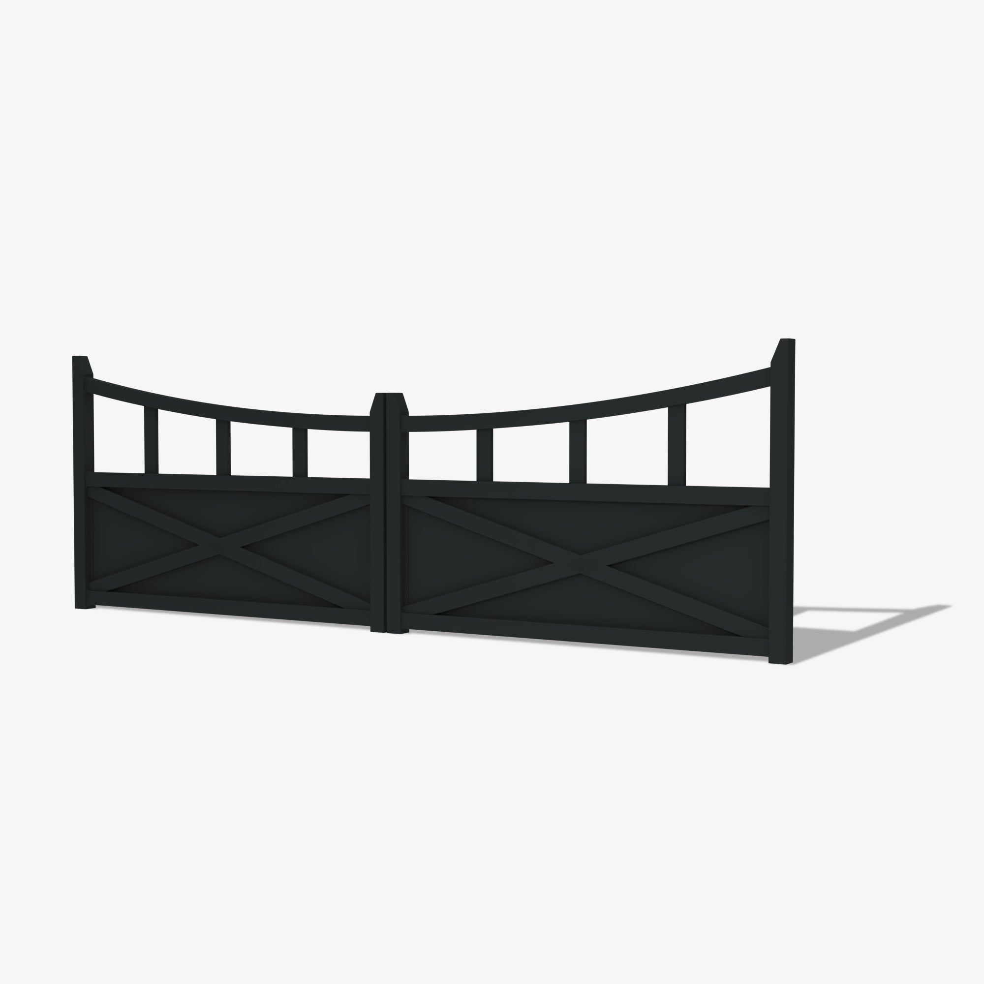 Mason & Dean Winslow double driveway gate crafted from premium Australian steel with a powder-coated  finish, combining Hamptons elegance with exceptional durability and craftsmanship.