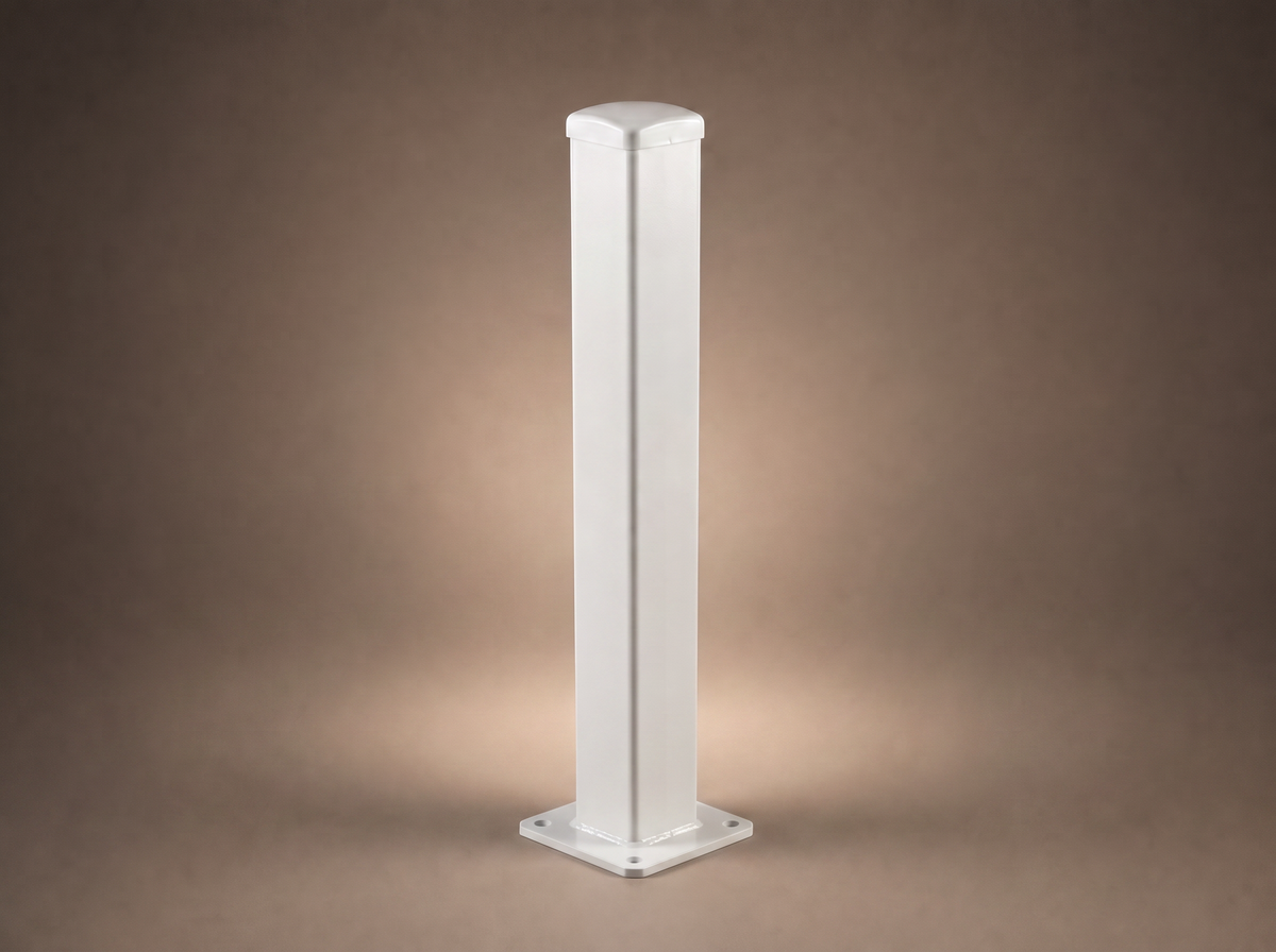 100mm x 100mm x 3mm Steel Post with Base Plate