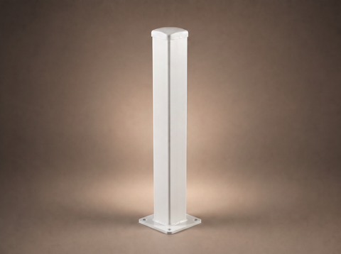 100mm x 100mm x 3mm Steel Post with Base Plate