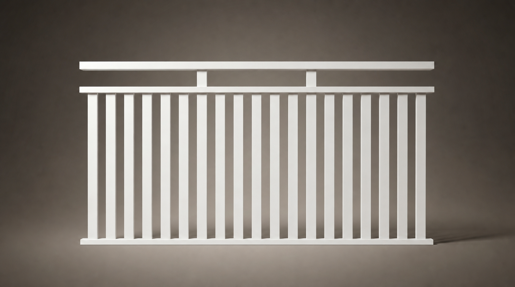 North Haven steel balustrade panel in Pearl White — Hamptons coastal design with 10-year warranty by Mason & Dean